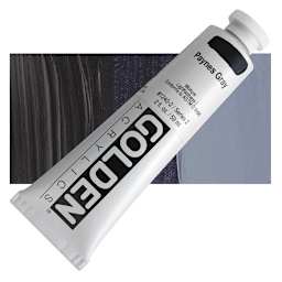 Golden Heavy Body Artist Acrylic - Paynes Gray, 2 oz Tube and swatch