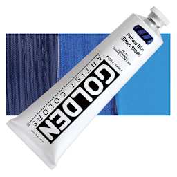 Golden Heavy Body Artist Acrylic - Phthalo Blue (Green Shade) and swatch