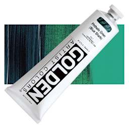 Golden Heavy Body Artist Acrylic - Phthalo Green (Blue Shade) and swatch