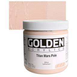 Golden Heavy Body Artist Acrylic - Titan Mars Pale, 16 oz and swatch
