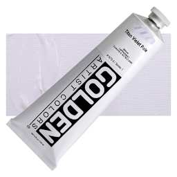 Golden Heavy Body Artist Acrylic - Titan Violet Pale, 5 oz and swatch