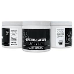 Blick Artists' Acrylic Mediums, 16 oz Gloss Medium label