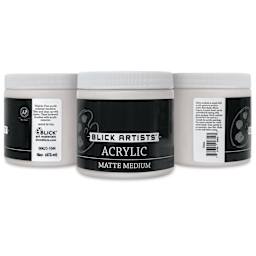 Blick Artists' Acrylic Mediums, 16 oz Matte Medium label