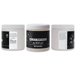 Blick Artists' Acrylic Retarder, jar front and sides