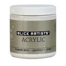 Blick Artists' Acrylic - Titanium White, 8 oz jar