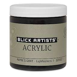 Blick Artists' Acrylic - Payne's Gray, 8 oz jar