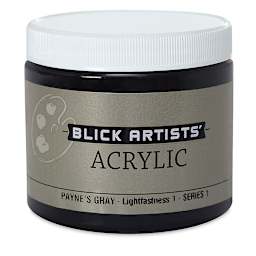 Blick Artists' Acrylic - Payne's Gray, 16 oz jar