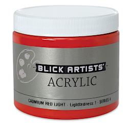 Blick Artists' Acrylic - Cadmium Red Light, 16 oz jar