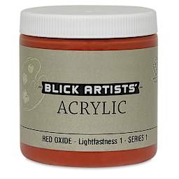 Blick Artists' Acrylic - Red Oxide, 8 oz jar