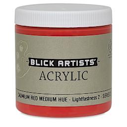Blick Artists' Acrylic - Cadmium Red Med. Hue, 8 oz jar