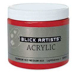Blick Artists' Acrylic - Cadmium Red Med. Hue, 16 oz jar