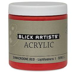 Blick Artists' Acrylic - Quinacridone Red, 8 oz jar