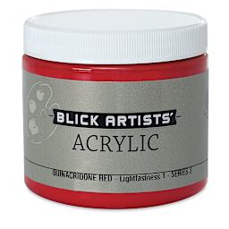 Blick Artists' Acrylic - Quinacridone Red, 16 oz jar