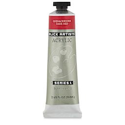 Blick Artists' Acrylic - Quinacridone Dark Red, 2 oz tube