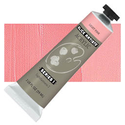 Blick Artists' Acrylic - Light Pink, 2 oz tube and swatch