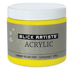Blick Artists' Acrylic - Cadmium Yellow Light, 16 oz jar