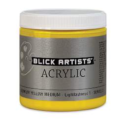 Blick Artists' Acrylic - Cadmium Yellow Medium, 8 oz jar