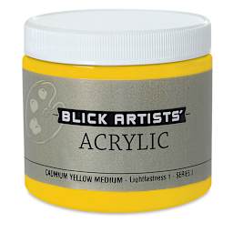 Blick Artists' Acrylic - Cadmium Yellow Medium, 16 oz jar