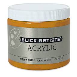 Blick Artists' Acrylic - Yellow Oxide, 16 oz jar