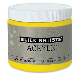 Blick Artists' Acrylic - Cadmium Yellow Light Hue, 16 oz jar