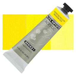 Blick Artists' Acrylic - Cadmium Yellow Medium Hue, 2 oz tube and swatch