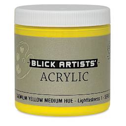 Blick Artists' Acrylic - Cadmium Yellow Medium Hue, 8 oz jar