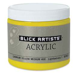 Blick Artists' Acrylic - Cadmium Yellow Medium Hue, 16 oz jar