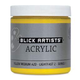Blick Artists' Acrylic - Yellow Medium Azo, 8 oz jar