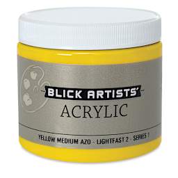 Blick Artists' Acrylic - Yellow Medium Azo, 16 oz jar