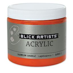 Blick Artists' Acrylic - Cadmium Orange, 16 oz jar
