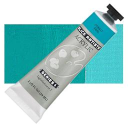 Blick Artists' Acrylic - Cobalt Teal, 2 oz tube and swatch