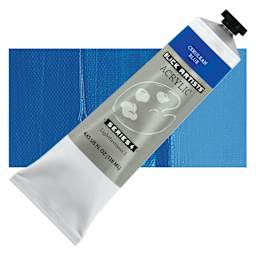 Blick Artists' Acrylic - Cerulean Blue, 4.65 oz tube and swatch