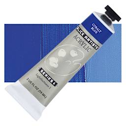 Blick Artists' Acrylic - Cobalt Blue, 2 oz tube and swatch