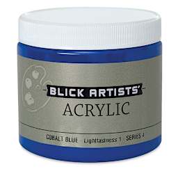 Blick Artists' Acrylic - Cobalt Blue, 16 oz jar