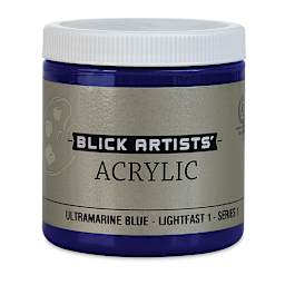 Blick Artists' Acrylic - Ultramarine Blue, 8 oz jar
