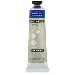 Blick Artists' Acrylic - Phthalo Blue Green Shade, 2 oz tube