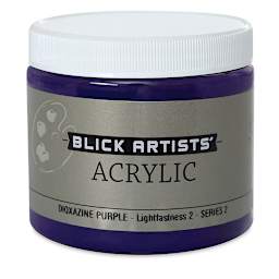 Blick Artists' Acrylic - Dioxazine Purple, 16 oz jar