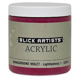 Blick Artists' Acrylic - Quinacridone Violet, 8 oz jar