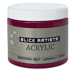 Blick Artists' Acrylic - Quinacridone Violet, 16 oz jar