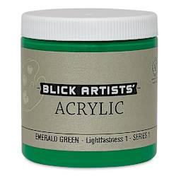 Blick Artists' Acrylic - Emerald Green, 8 oz jar