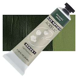 Blick Artists' Acrylic - Hooker's Green, 2 oz tube and swatch