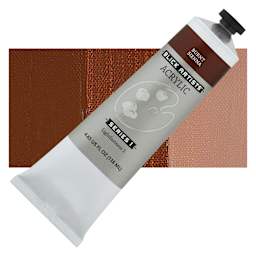 Blick Artists' Acrylic - Burnt Sienna, 4.65 oz tube and swatch