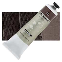 Blick Artists' Acrylic - Burnt Umber, 4.65 oz tube and swatch