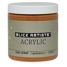 Blick Artists' Acrylic - Raw Sienna, 8 oz jar