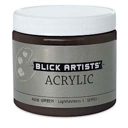 Blick Artists' Acrylic - Raw Umber, 16 oz jar