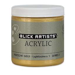 Blick Artists' Acrylic - Iridescent Gold, 8 oz jar