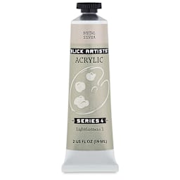 Blick Artists' Acrylic - Metal Silver, 2 oz tube