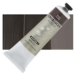 Blick Artists' Acrylic - Burnt Umber, 4.65 oz tube and swatch
