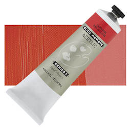 Blick Artists' Acrylic - Cadmium Red Medium, 4.65  oz tube and swatch
