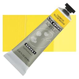 Blick Artists' Acrylic - Cadmium Yellow Medium, 2 oz tube and swatch